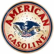 Vintage-Retro American Gasoline Tin-Metal Sign