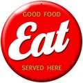 Vintage-Retro Eat Metal-Tin Sign LARGE