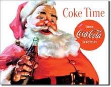 Retro Coke Santa - COKE Time Tin Sign