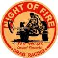 Vintage-Retro Night Of Fire Round Metal-Tin Sign