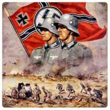Vintage-Retro German Flag Metal-Tin Sign