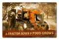 Vintage-Retro Tractor Tin-Metal Sign