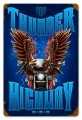 Vintage-Retro Thunder Highway Metal-Tin Sign