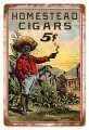 Vintage-Retro Homestead Cigars Metal-Tin Sign