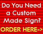Custom metal sign