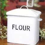 Enamelware flour box