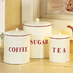Enamelware coffee canister