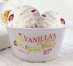 Enamelware ice cream bowl