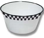 Enamelware checked bowl