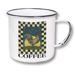 Enamelware coffee mug