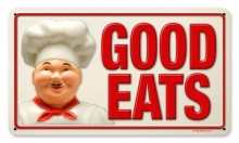 Vintage-Retro Good Eats Metal-Tin Sign