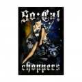 Retro So Cal Choppers Tin Sign 24 x 36 Inches