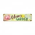 Retro Moms Garden Metal Sign  20 x 5 Inches