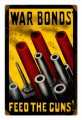 Retro Feed The Guns Metal Sign