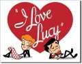 Retro I Love Lucy Opening Logo Metal Sign