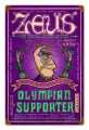 Retro Zeus Olympian Supporter Tin Sign