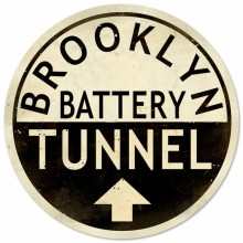 Vintage-Retro Brooklyn Tunnel Metal/ Tin Sign