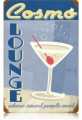 Vintage-Retro Cosmo lounge Metal-Tin Sign