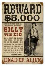 Vintage-Retro Billy The Kid Metal-Tin Sign