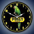 Vintage-Retro  Polly Gas Lighted Wall Clock