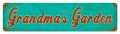 Retro Grandmas Garden Tin Sign