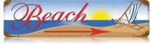 Vintage-Retro Beach Metal-Tin Sign
