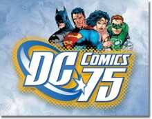 DC Comics 75th Anniversary Metal Sign