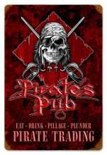 Vintage-Retro Pirates Pub Metal-Tin Sign
