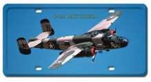 Vintage-Retro B-25 Mitchell License Plate