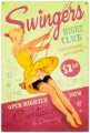 Vintage-Retro Swingers Club Metal-Tin Sign LARGE