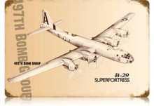 Vintage-Retro B-29 Superfortress Metal-Tin Sign