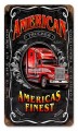 Vintage-Retro American Trucker Metal-Tin Sign