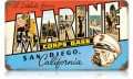 Vintage-Retro San Diego USMC Metal-Tin Sign