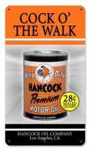Vintage-Retro Hancock Oil Metal-Tin Sign
