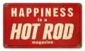 Vintage-Retro Hot Rod Happiness Metal-Tin Sign