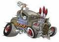 Retro Rat Rod Metal Sign