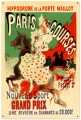 Vintage-Retro Paris Hippodrome Tin-Metal Sign LARGE