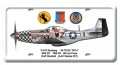 Vintage-Retro P-51D Mustang License Plate