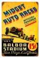 Vintage-Retro Midget Auto Races Metal-Tin Sign