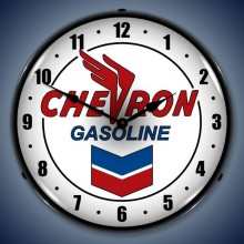 Vintage-Retro  Chevron Lighted Wall Clock