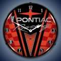 Vintage-Retro  Pontiac Racing Lighted Wall Clock