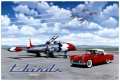 Vintage T Birds 36 x 24 Inches Metal Sign
