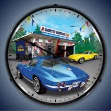Vintage-Retro  1963 Corvette Lighted Wall Clock