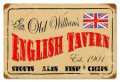 Vintage-Retro English Tavern Metal-Tin Sign