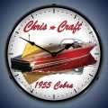 Vintage-Retro  Chris Craft Cobra Lighted Wall Clock