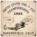Vintage-Retro Bakersfield Killer Cars Metal-Tin Sign
