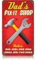 Vintage-Retro Dads Shop Metal-Tin Sign