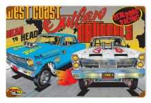 Vintage-Retro West Coast Outlaw Metal-Tin Sign