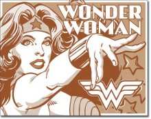 Wonder Woman - Duotone Tin Sign