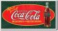 Vintage COKE - Starburst Bottle Tin Sign